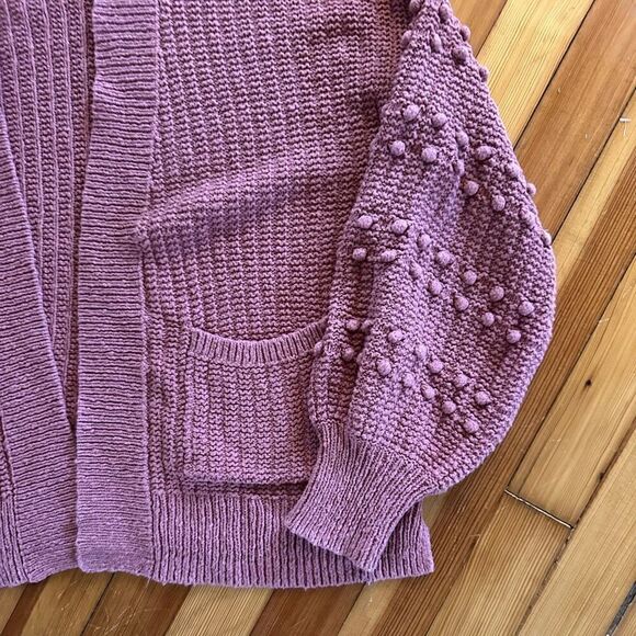 Madewell Bobble Cardigan Sweater in Dusty Rose Pink Size S - Picture 6 of 6